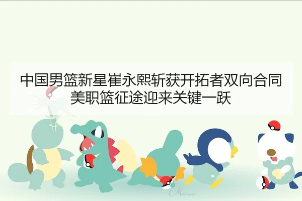 中国男篮新星崔永熙斩获开拓者双向合同 美职篮征途迎来关键一跃
